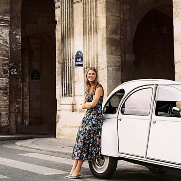 NWT Anthropologie Eva Franco Multicolor Sequined Holiday Party Midi Dress - Picture 2 of 16